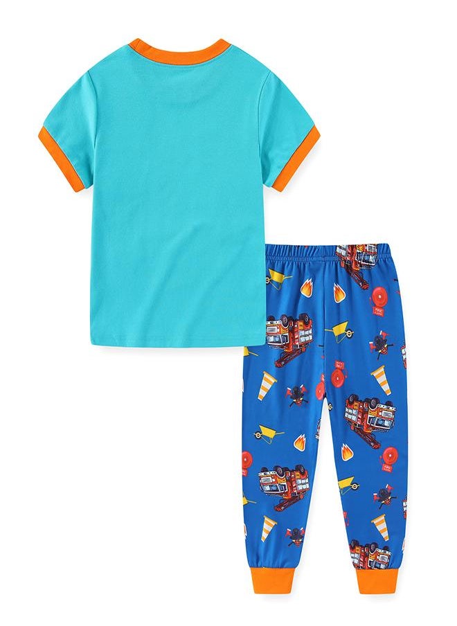 Fire Truck Rescue Mission Set Pajama Set