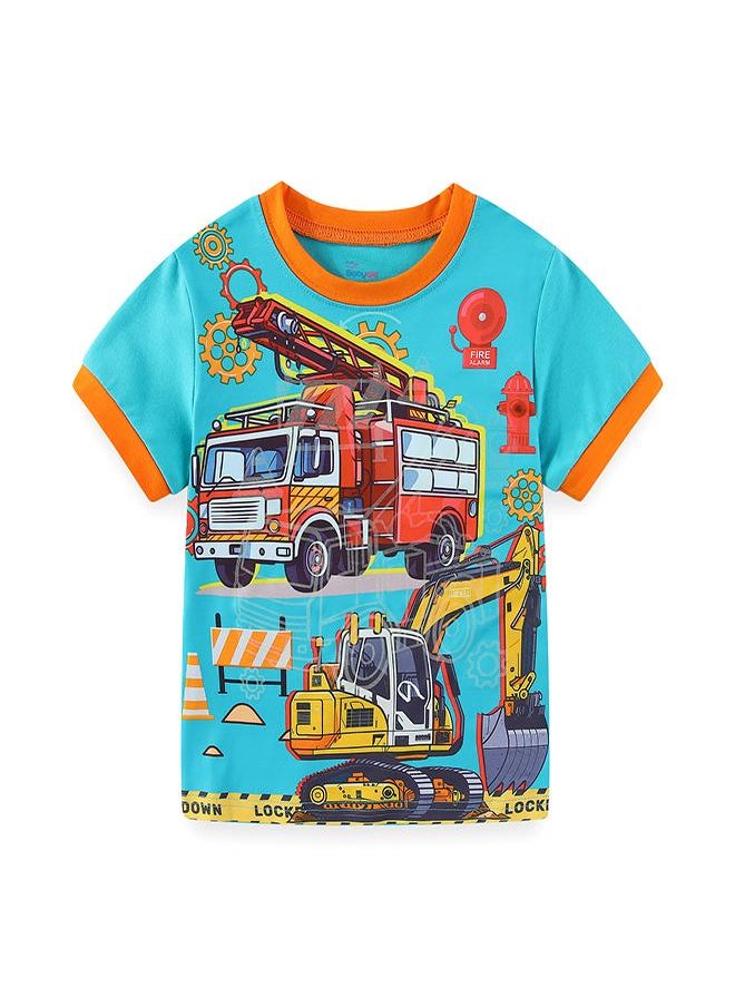 Fire Truck Rescue Mission Set Pajama Set