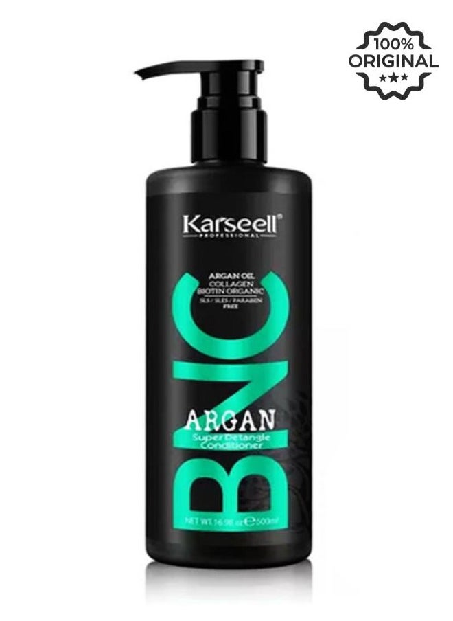 karseell argan oil collagen biotin organic super detangle conditioner 500 ml