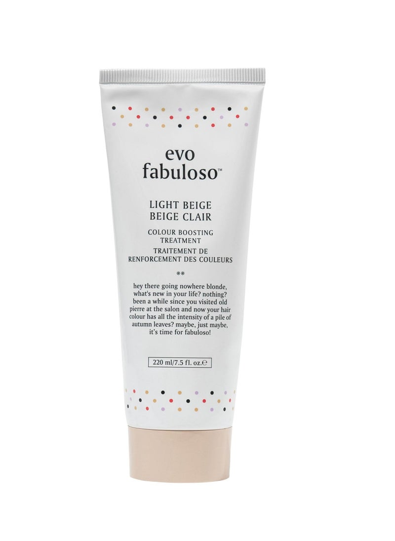 Evo Fabuloso Light Beige Colour Boosting Treatment 220ml tube