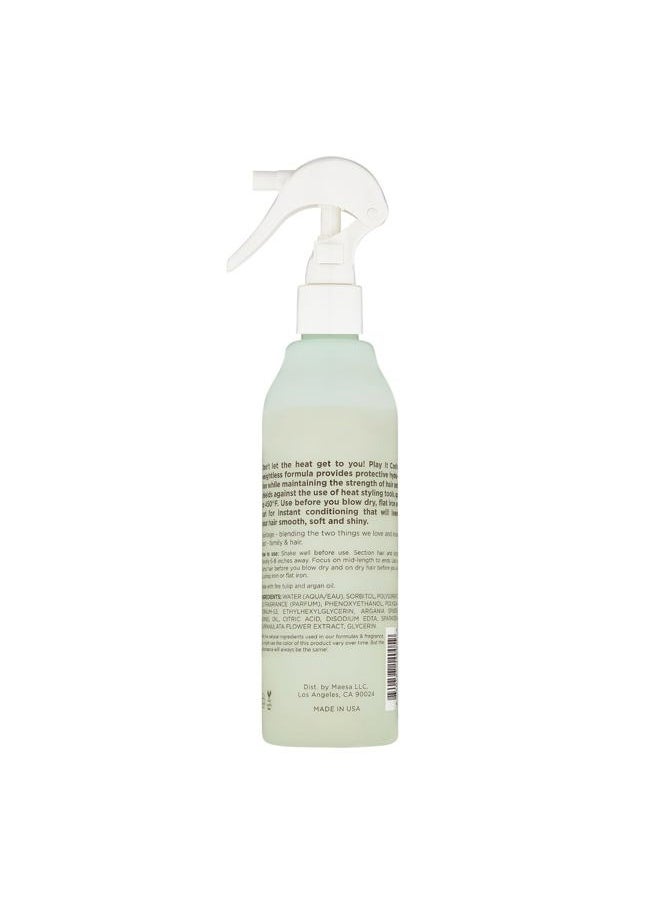 Play It Cool Heat Protectant Spray - Up to 450 Degree Protection + Hydrates + Strengthens Hair - Leaves Hair Smooth + Shiny after Styling - For All Hair Types + Heated Styling Tools- 6 fl oz