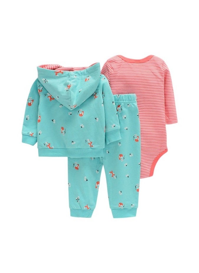 Bambimici Fox Print Hoodie Set