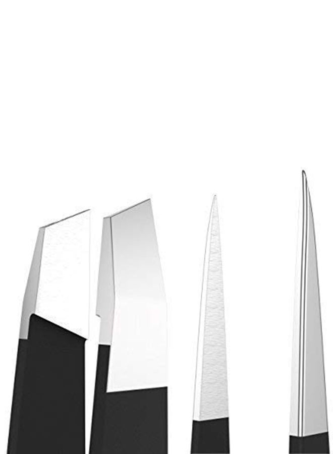2-Piece Stainless Steel Tweezers Set