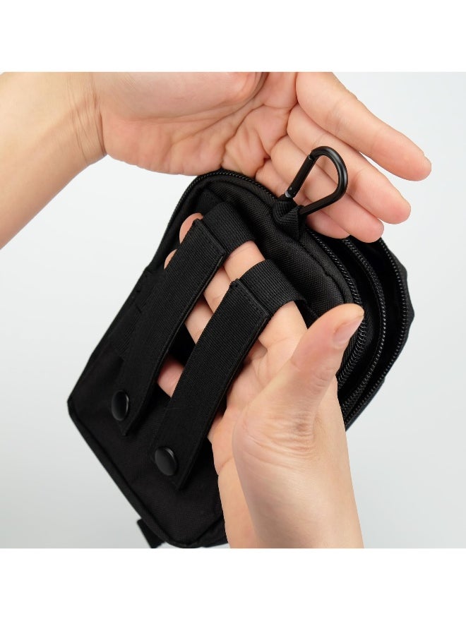 Tactical Waist Pouch, MOLLE EDC Pouch, Outdoor Man Waist Bag with Phone Belt Clip Holder Holster Carrying Pouch for Smartphone