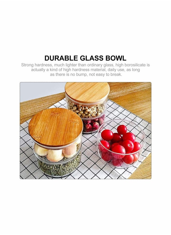 Stackable Airtight Glass Storage Jars with Lids for Kitchen Use Ideal for Nuts Pasta Spices Tea Coffee and More