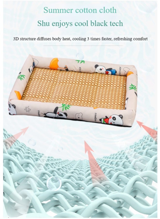 50*40cm Summer Pet Cooling Mat - Refreshing, Comfortable, and Breathable Heat Dissipation Design for Cats and Dogs Up to 8lbs