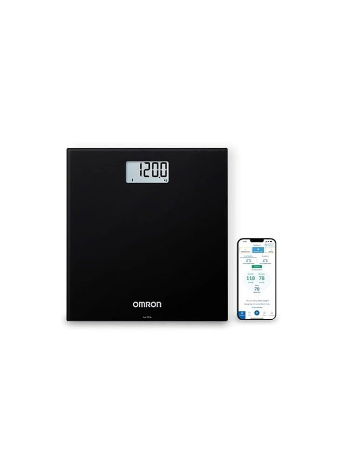 OMRON HN300T2 Intelli IT Smart Digital Weighing Scale, Large LCD Display