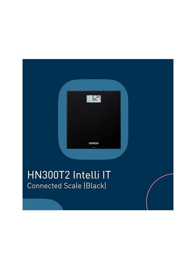 OMRON HN300T2 Intelli IT Smart Digital Weighing Scale, Large LCD Display