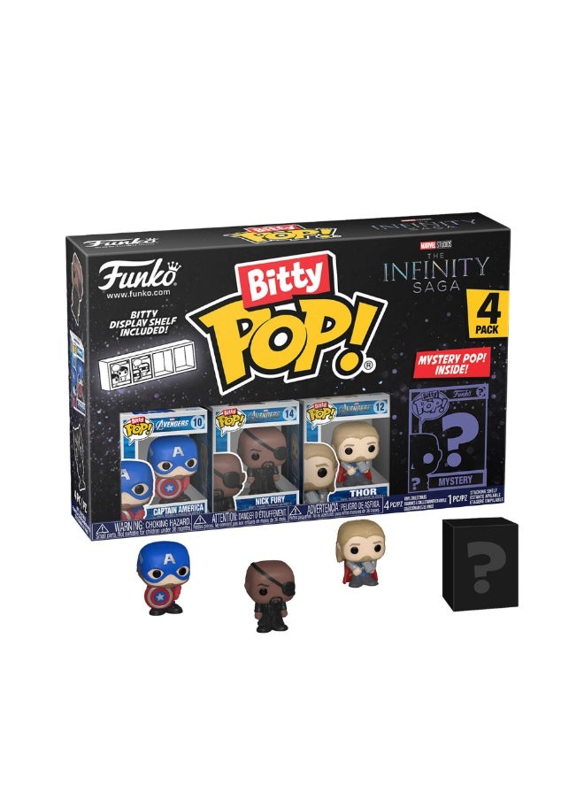 Funko: Bitty Pop! The Avengers - Captain America 4pk