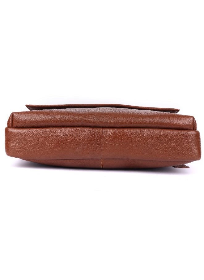 LAVERI Laptop Bag for Men - Leather Messenger Bag for Office - Fits up to 15 Inch Laptop - Shoulder Bag with Multiple Compartments - Executive Leather Bag for Work/Travel/Casual  - 2869