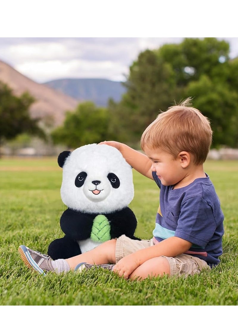 Stuffed Animal Toy,Soft and cuddly Plush, Panda hugging bamboo shoots，Bedtime Friend Birthday Easter Valentines Day Christmas Plush Toy Gifts for Girls Boys Kids,11.8in