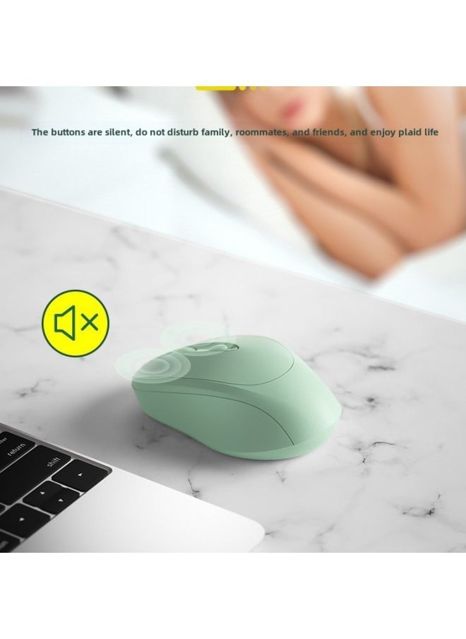 Universal Wireless Bluetooth Mouse For Lenovo Laptop Rechargeable Dual-Mode Mute Female Office Mouse-Specifications:[sky Blue] 2.4g Wireless Version★Charging Mute-official Standard