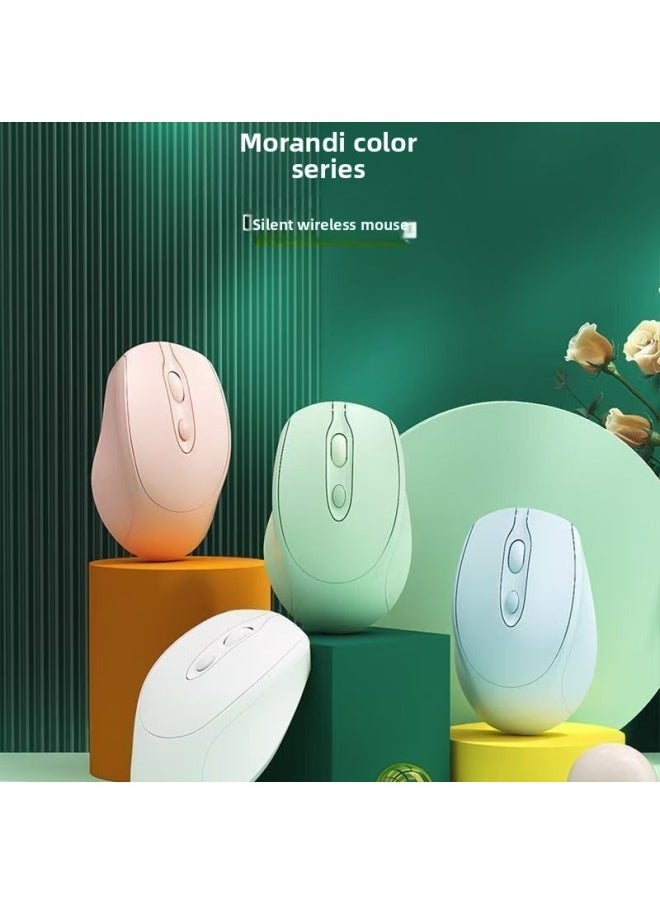 Laptop Universal Wireless Bluetooth Mouse Rechargeable Dual-Mode Mute Office Unisex Universal Mouse-Specification:[lake Green] Battery Version + 2.4g Wireless Version★Buttons Have Sound★Bring Your Own Battery - Official Standard