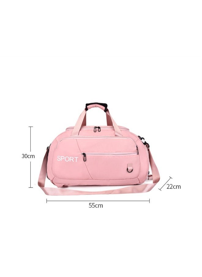 Camping Gym Bag with Shoe Compartment 3 in 1 Multi-Purpose Backpack with Quick Access Pocket Shoulder Straps - Black, Unisex