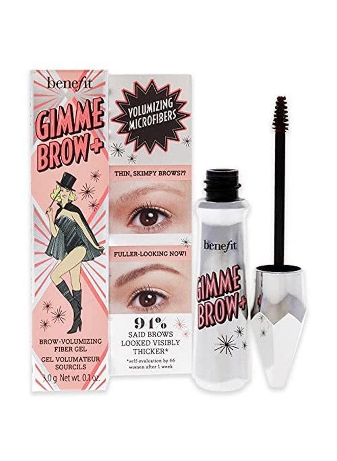 Benefit Gimme Brow Volumizing Fiber Gel - 3.5 Warm Auburn Brown Women Eyebrow Gel 0.1 oz