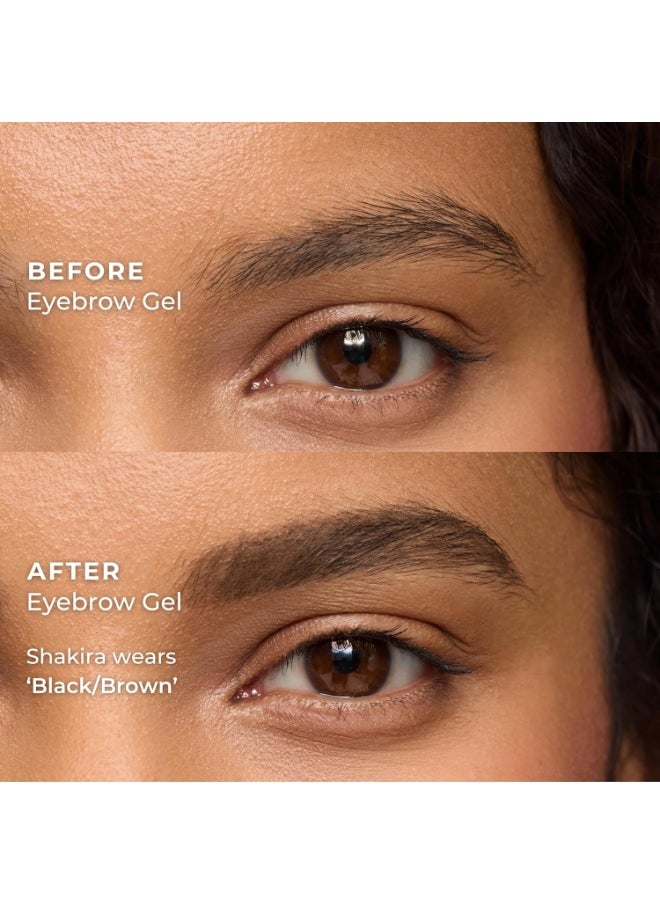 WUNDERBROW Eyebrow Gel, Waterproof, Smudgeproof, Lasts for Days, Shade: Black/Brown, Vegan and Cruelty-Free