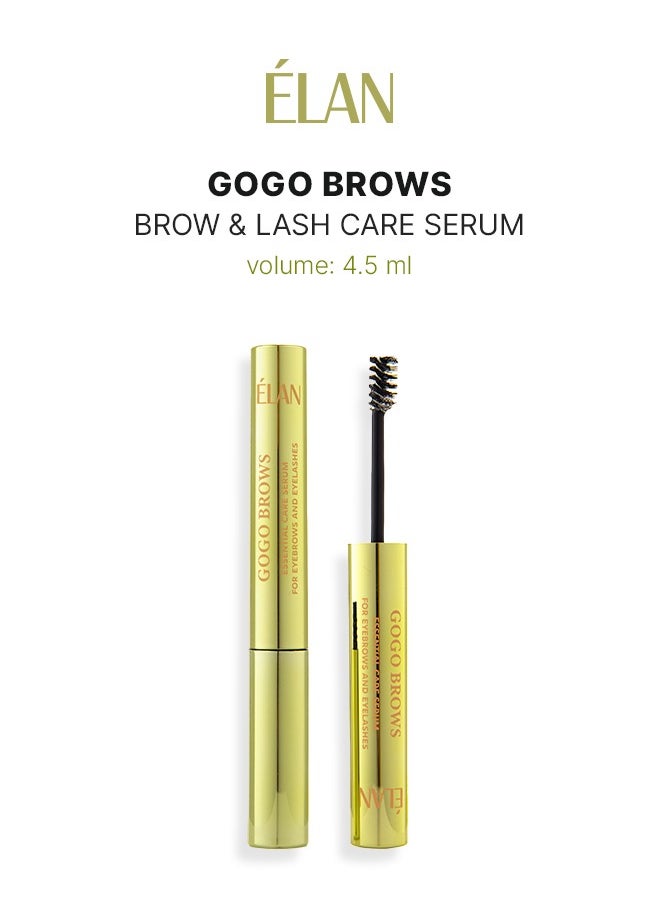 Elan GOGO BROWS Essential Care Ampoule Serum 4.5ml | Brow & Lash Strengthening Serum | Growth, Hydration & Repair with PRODEW® 500, Procapil™ & Panthenol