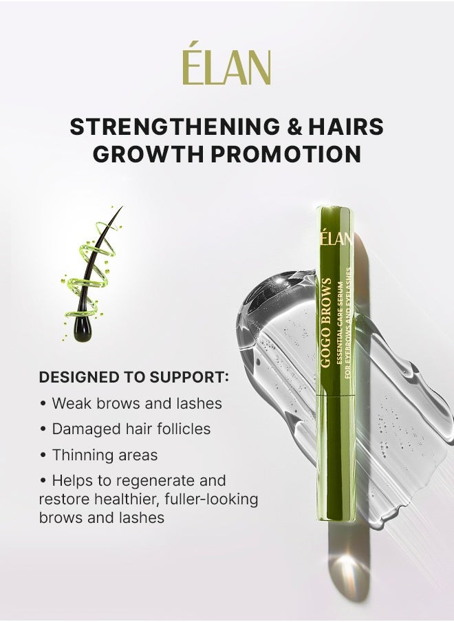 Elan GOGO BROWS Essential Care Ampoule Serum 4.5ml | Brow & Lash Strengthening Serum | Growth, Hydration & Repair with PRODEW® 500, Procapil™ & Panthenol