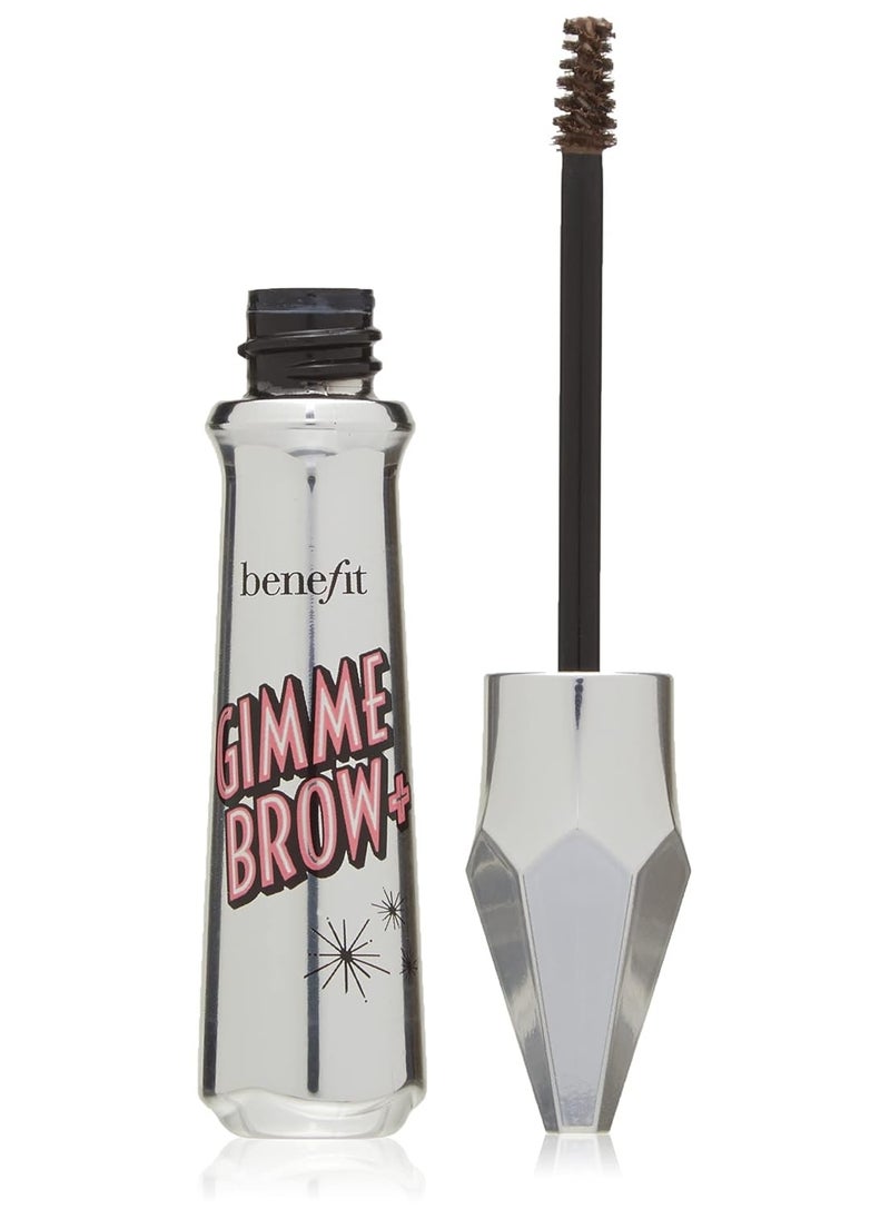 Benefit Gimme Brow+ Volumizing Fiber Gel, #3 Medium Neutral Light Brown, 0.05 Fl Oz
