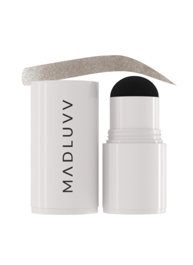 MADLUVV Brow Stamp Refill* - Color Stamp for Brows & Root Touch Up for Women & Men, Instantly Conceal Hair Loss, Grey Hair, Thinning Hair with Stain-Proof/Smudge-Proof Powder Formula (Soft Brown)