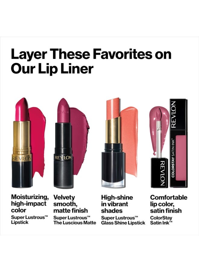 Colorstay Lip Liner with Built in Sharpener Smooth Application 675 Red