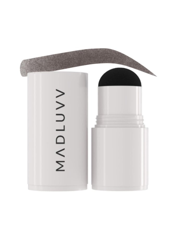 MADLUVV Brow Stamp Refill* - Color Stamp for Brows & Root Touch Up for Women & Men, Instantly Conceal Hair Loss, Grey Hair, Thinning Hair with Stain-Proof/Smudge-Proof Powder Formula (Dark Brown)