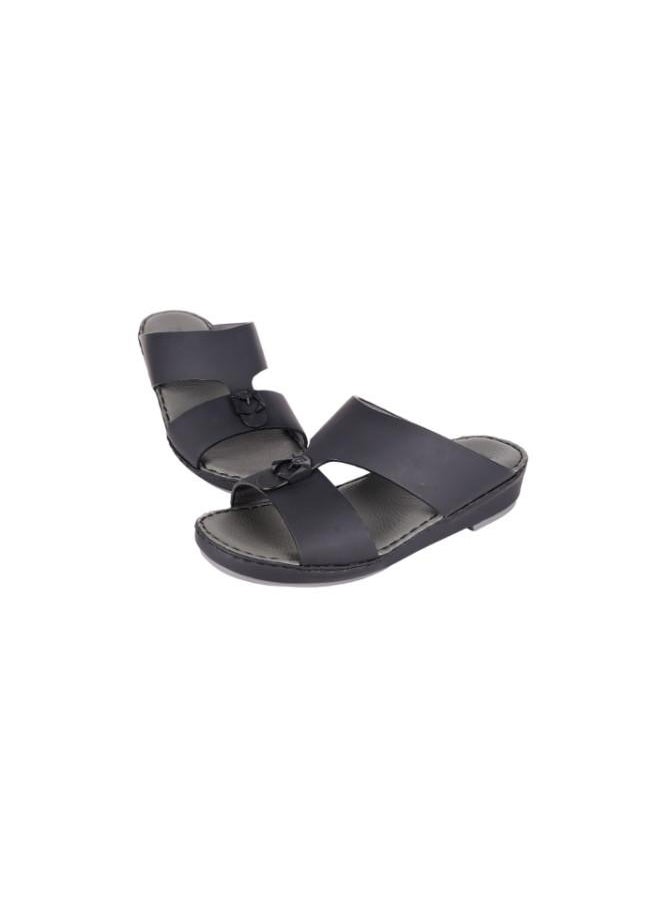 008-3588  Barjeel Uno Boys Arabic Sandals BC-2025 Black