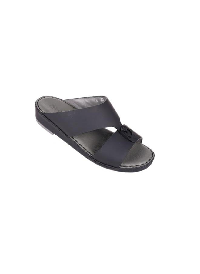008-3588  Barjeel Uno Boys Arabic Sandals BC-2025 Black