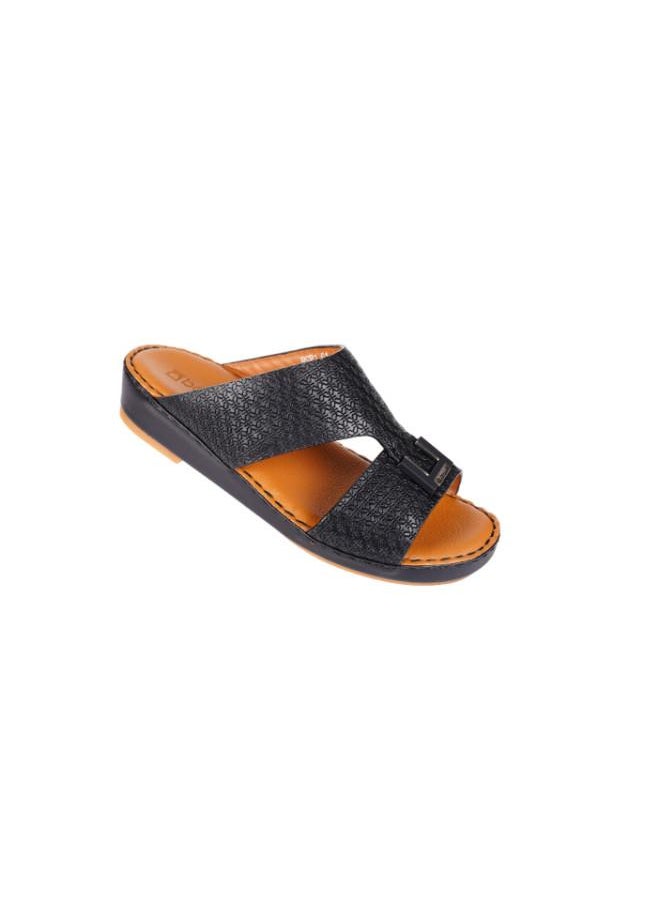 008-3584  Barjeel Uno Boys Arabic Sandals BBSP1-01A Black