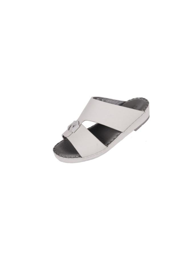 008-3589  Barjeel Uno Boys Arabic Sandals BC-2025A Light Grey