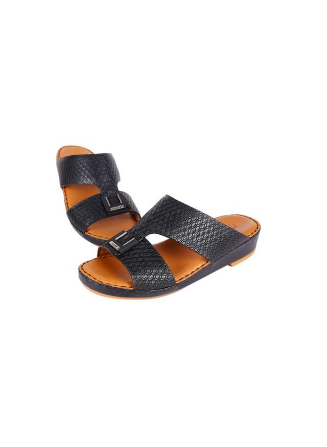 008-3584  Barjeel Uno Boys Arabic Sandals BBSP1-01  Black
