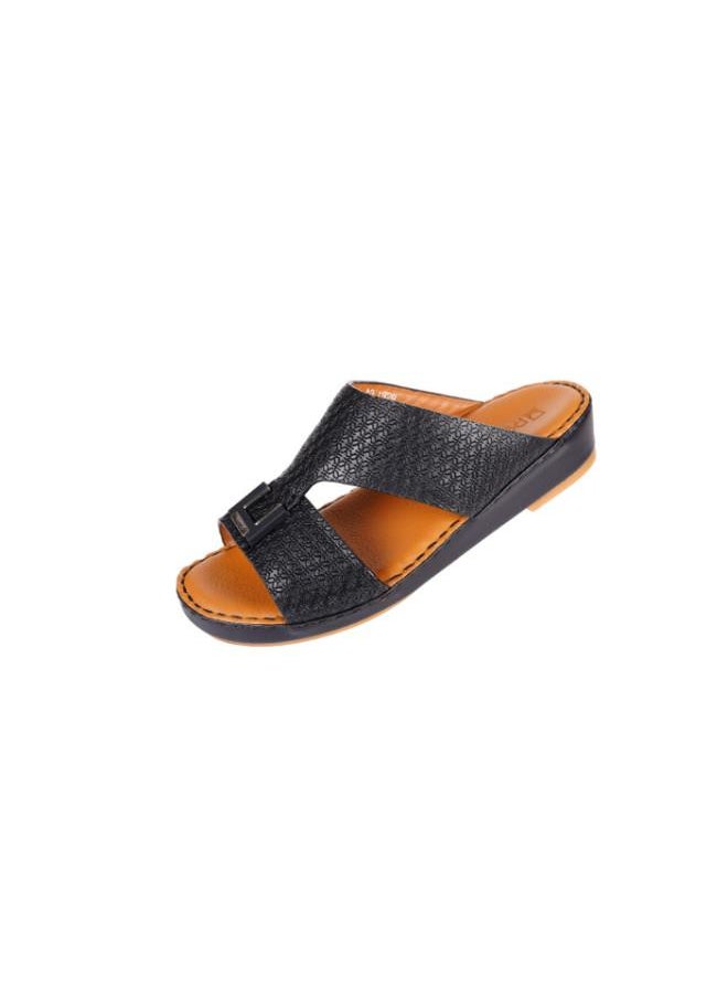 008-3584  Barjeel Uno Boys Arabic Sandals BBSP1-01  Black