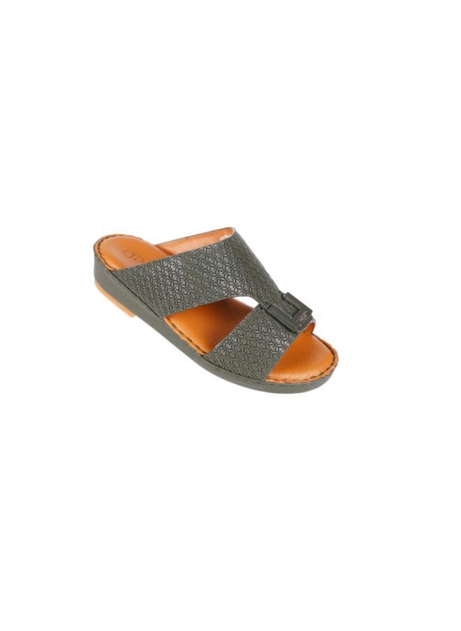 008-3585  Barjeel Uno Boys Arabic Sandals BBSP1-01A Olive