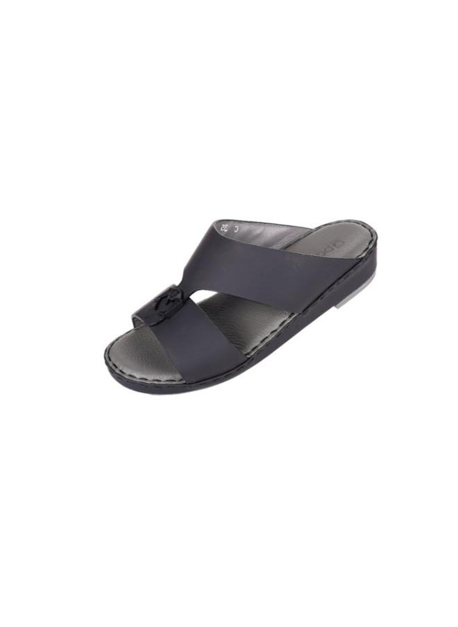 008-3588  Barjeel Uno Boys Arabic Sandals BC-2025A Black