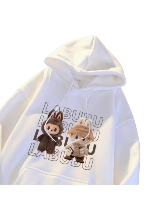 The Monster Print Graphic Sweat Shirt Hoodie