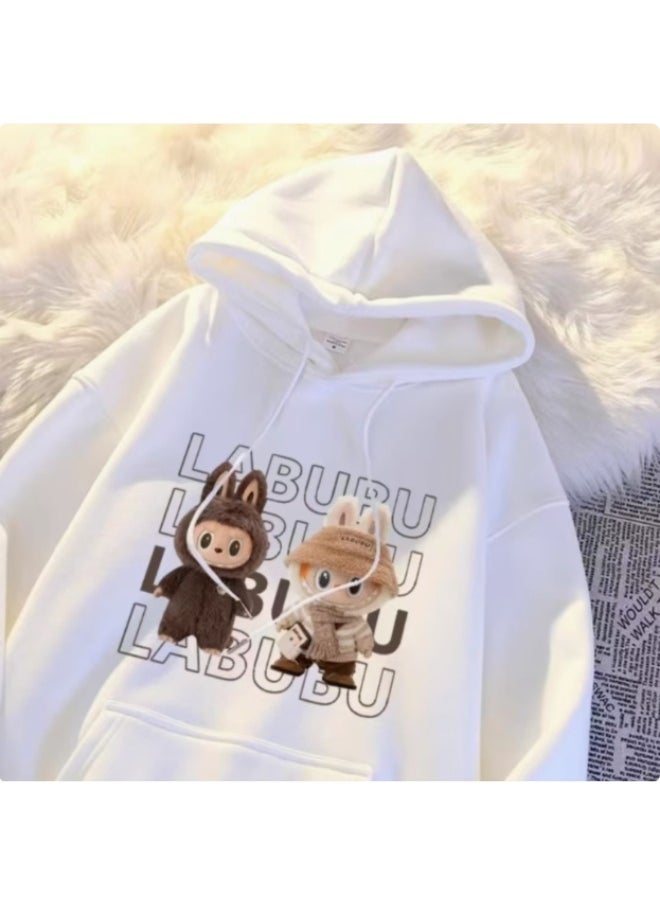The Monster Print Graphic Sweat Shirt Hoodie