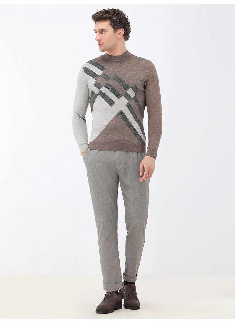 Mink Half Turtleneck Wool Blend Knitwear