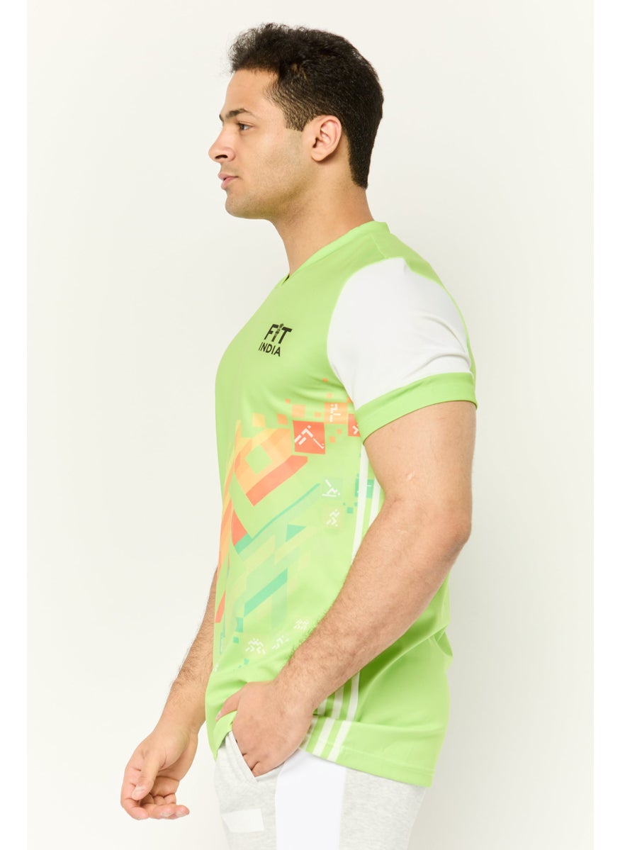 Men Sportswear Fit Short Sleeve Training T-Shirts, Multicolor