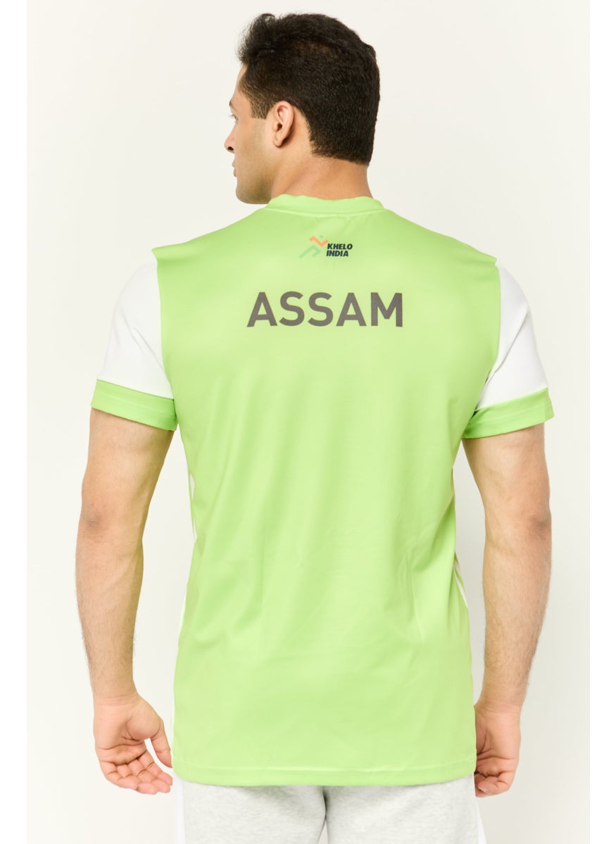 Men Sportswear Fit Short Sleeve Training T-Shirts, Multicolor