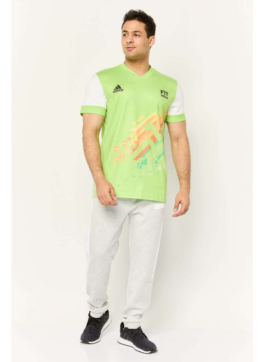 Men Sportswear Fit Short Sleeve Training T-Shirts, Multicolor