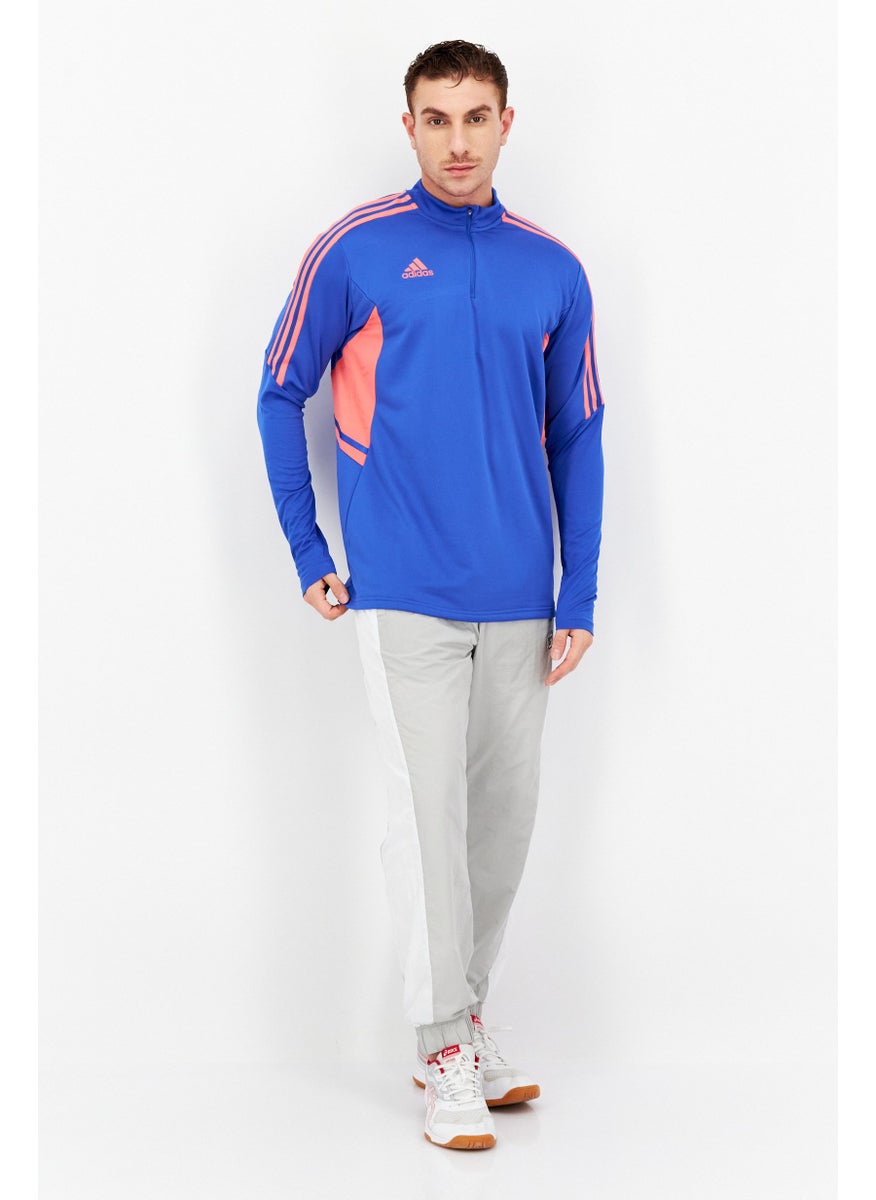 Men Sportswear Fit Long Sleeve Track Jacket , Blue
