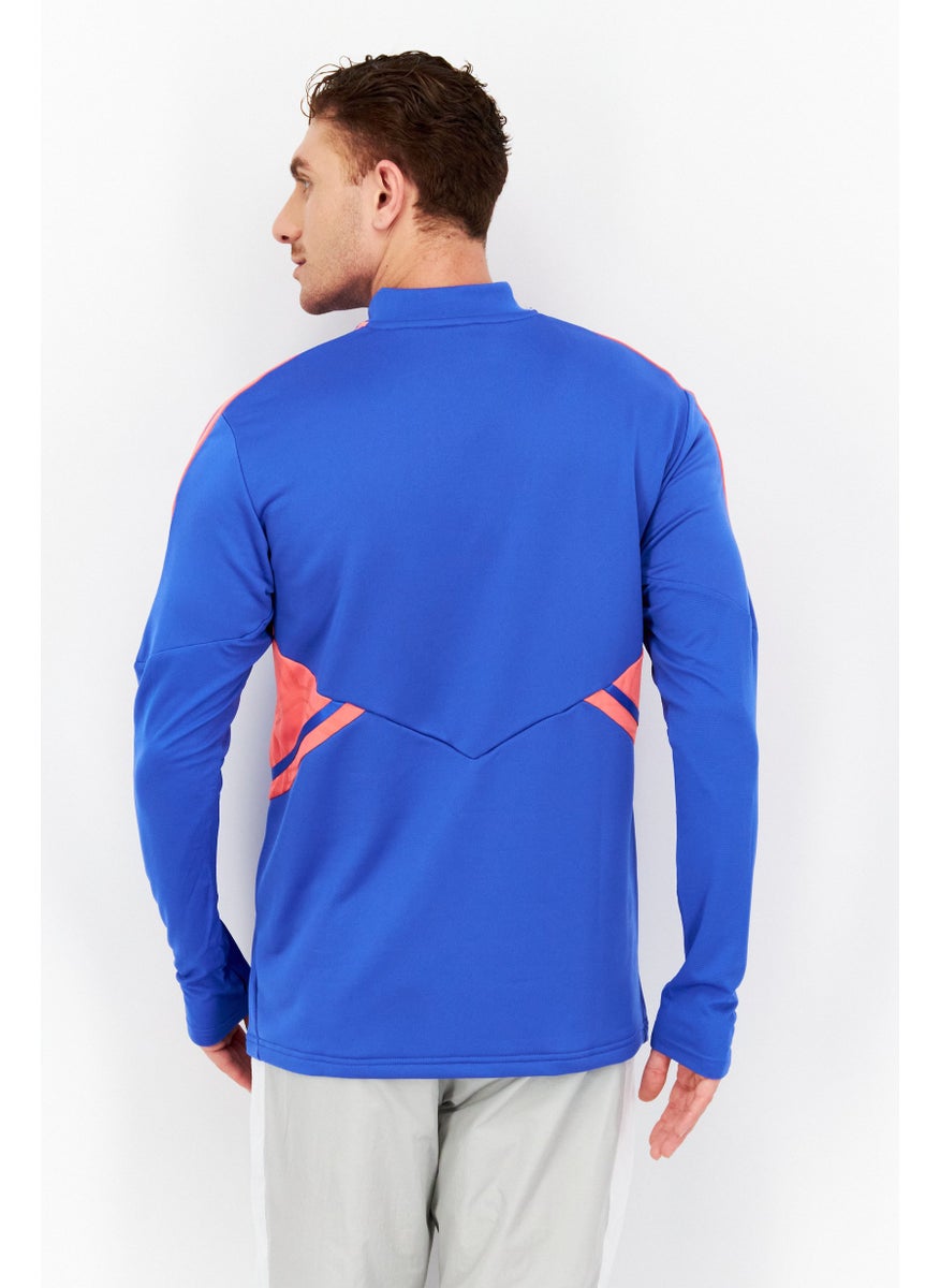 Men Sportswear Fit Long Sleeve Track Jacket , Blue