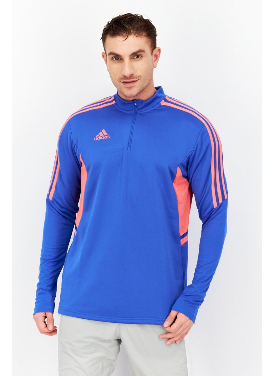 Men Sportswear Fit Long Sleeve Track Jacket , Blue
