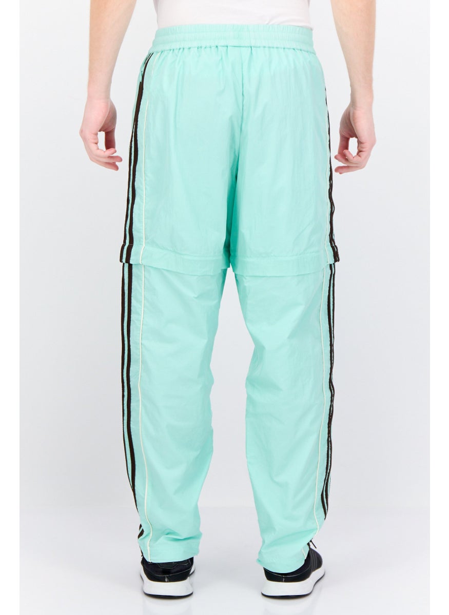 Men Sportswear Fit Outdoor Track Pants, Mint Blue