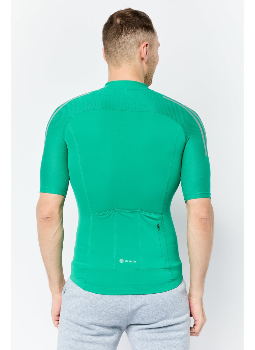 Men Sportswear Fit Short Sleeve Training Jersey, Green