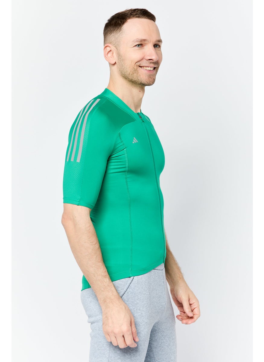 Men Sportswear Fit Short Sleeve Training Jersey, Green