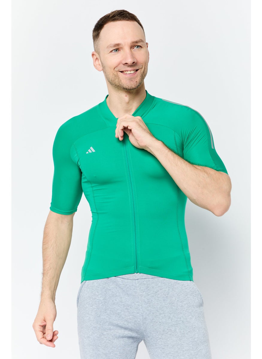 Men Sportswear Fit Short Sleeve Training Jersey, Green