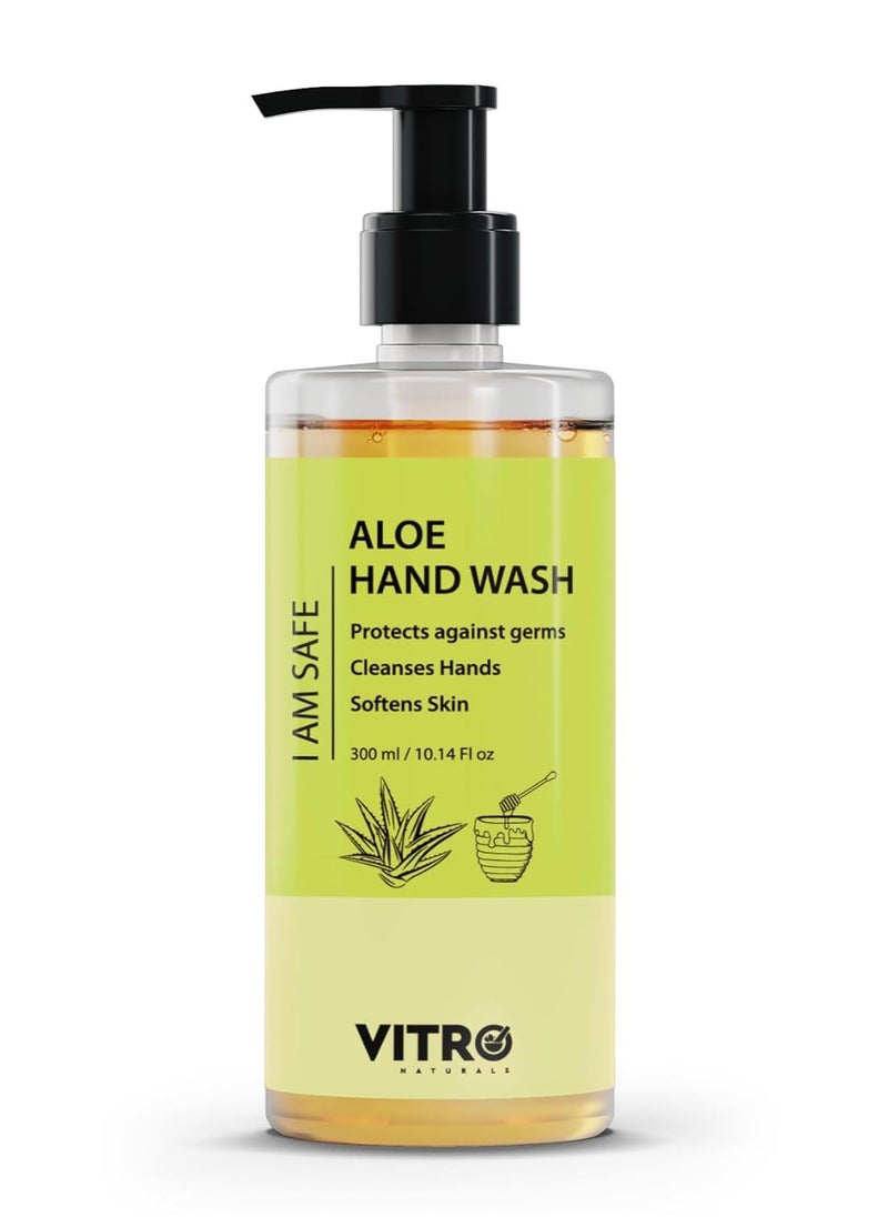 Aloe Hand Wash 300ml | Germ Protection | Gentle on Skin | Enriched with Aloe Vera & Honey