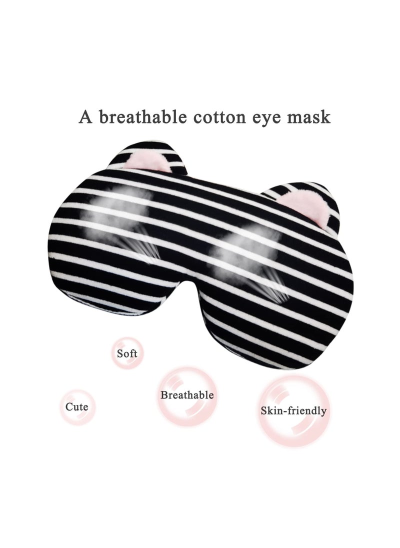 Heated Eye Mask, Heat Eye Mask for Sleeping, Warm Eye Compress for Dry Eyes, USB Electric Heating Eye Pad with Heat & Time Control, Relieve Dry Eye Syndrome, Stye, Blepharitis, A Great Sleep Artifact