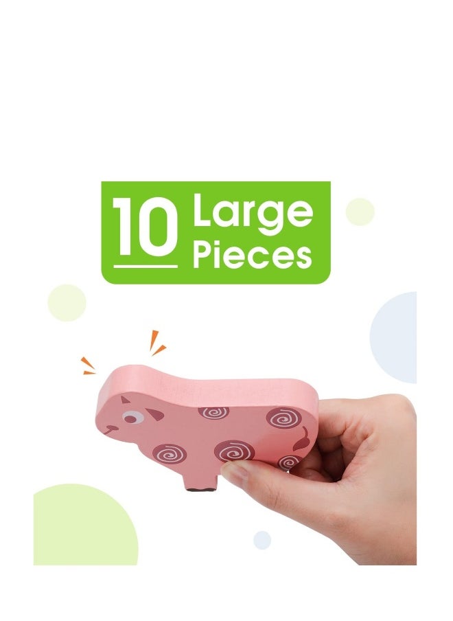 Montessori Toys for 1 2 3 4 Year Old Year, Wooden Blocks Sorting & Stacking Toys Gifts for 2-4 Year Old Girl Boy Toddlers, Kids Preschool Educational Toys Fine Motor Skills Learning Games